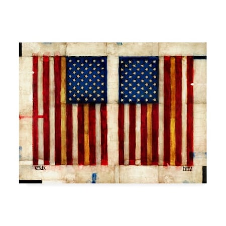 Daniel Patrick Kessler 'Flag Day' Canvas Art,35x47